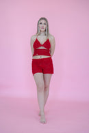 Hibiscus Shorts - Red