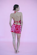 Hibiscus Top - Red/Pink