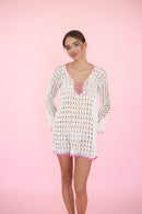 Lilli Dress - White/Pink