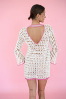 Lilli Dress - White/Pink