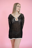 Lilli Dress - Black/White