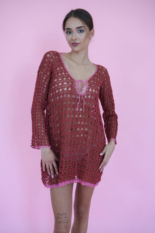 Lilli Dress - Terracotta/Pink