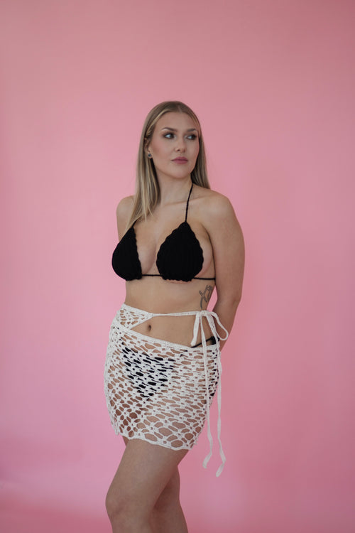 Rosebud Skirt - White