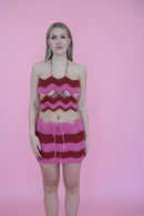 Petunia Top - Pink/Terracotta