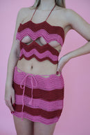 Petunia Top - Pink/Terracotta