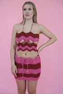 Petunia Top - Pink/Terracotta