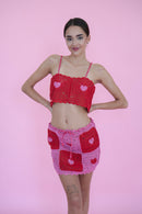 Petalheart Top - Pink/Red