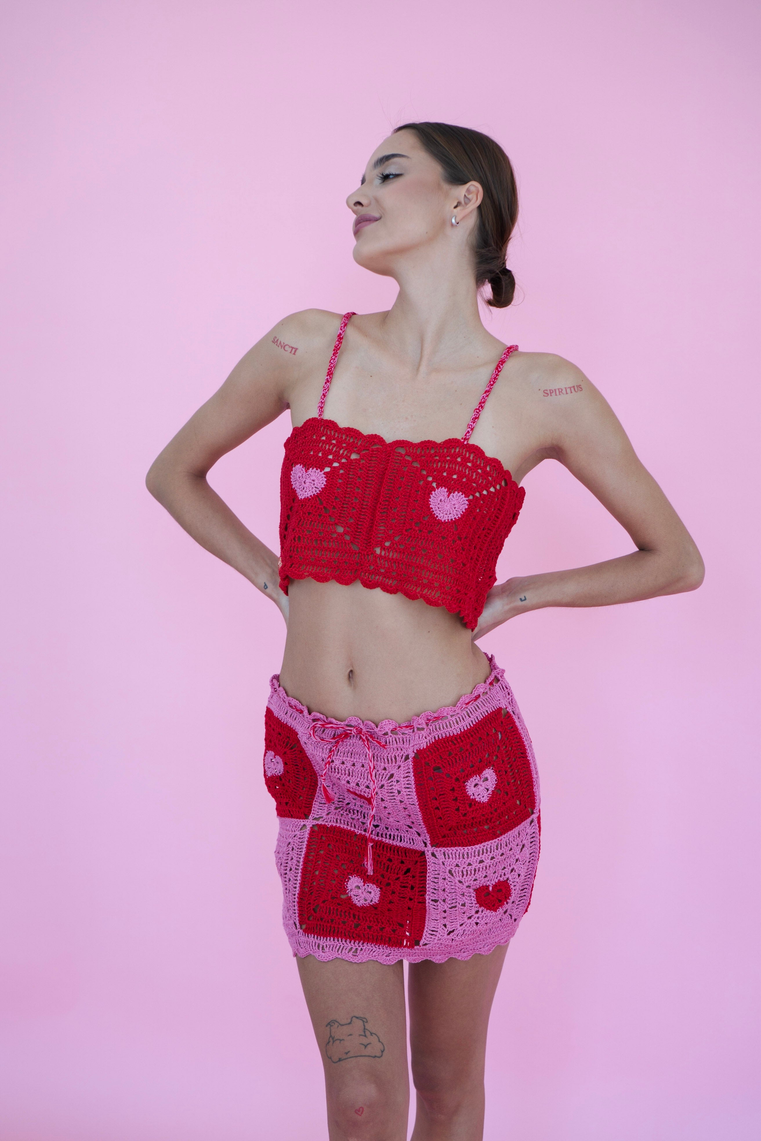 Petalheart Top - Pink/Red