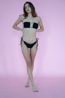 Carnation Bikini Top - Black