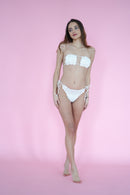 Carnation Bikini Bottom - White