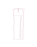 Poppy Skirt - Terracotta/White