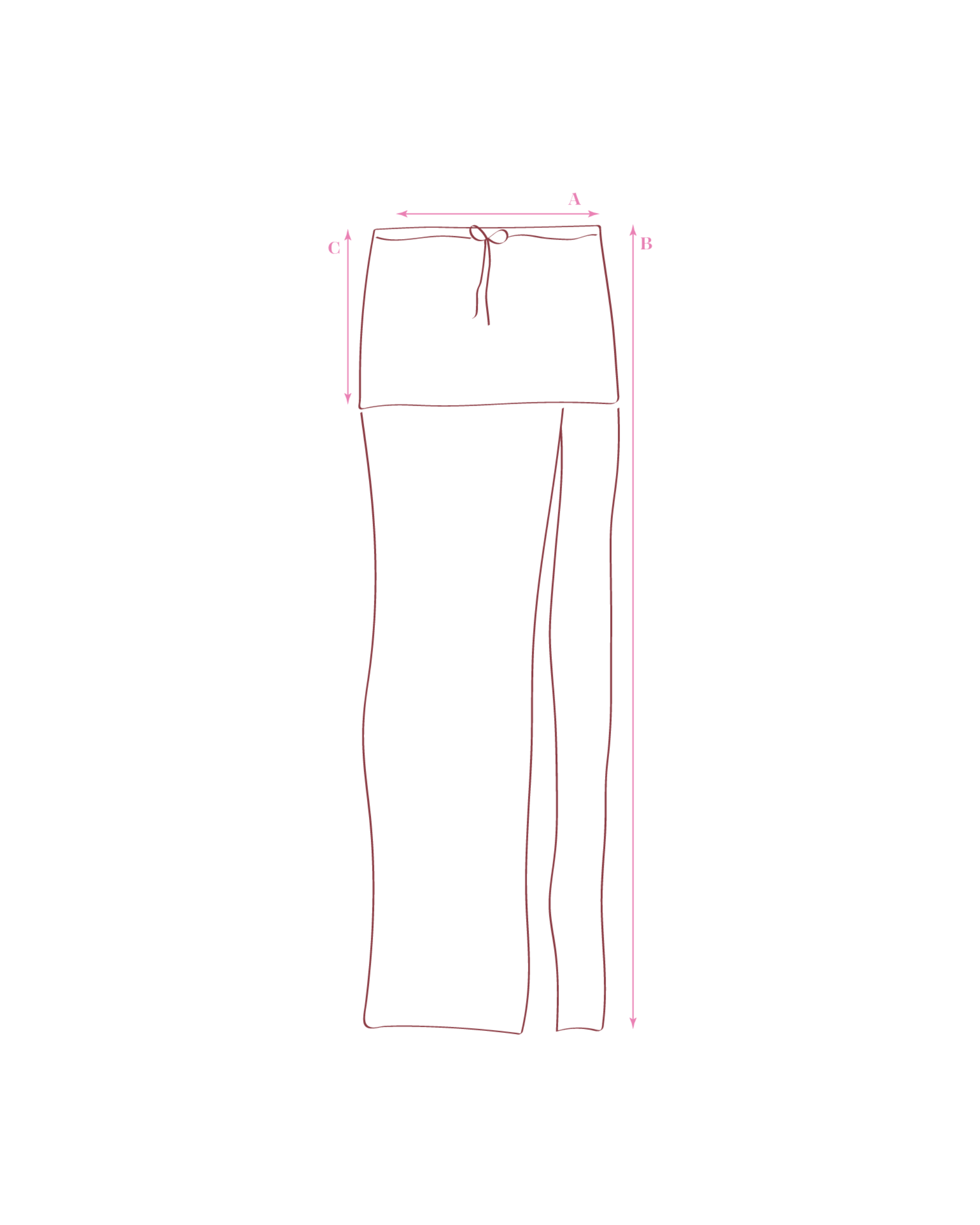 Poppy Skirt - Terracotta/White